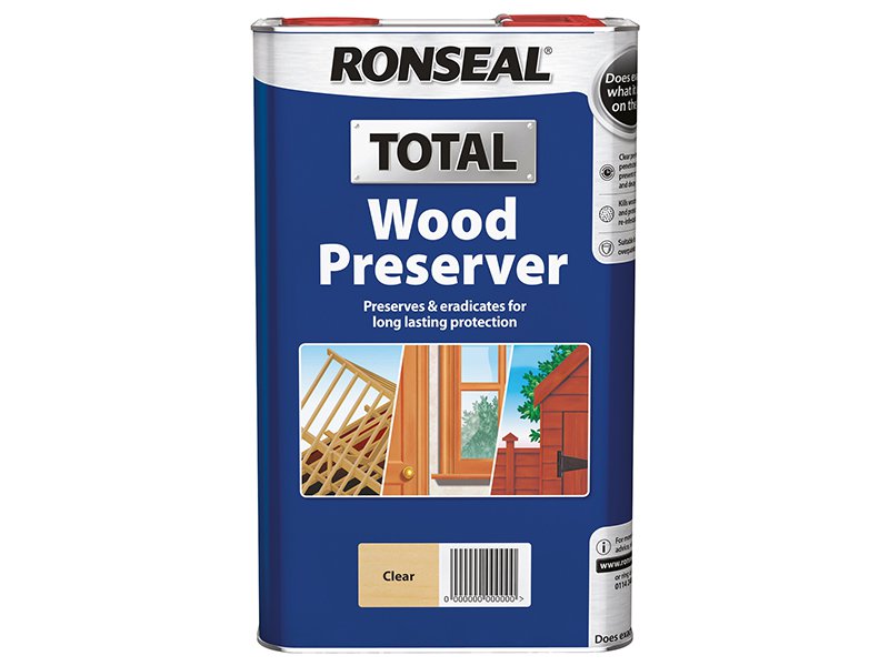 Ronseal Total Wood Preserver Clear 5 litre Main Image