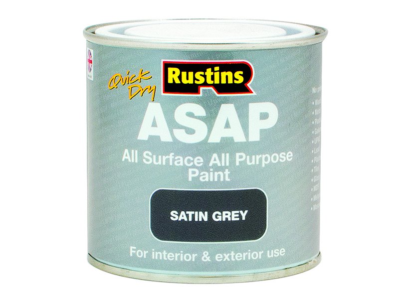 Rustins ASAP Paint Grey 250ml Main Image