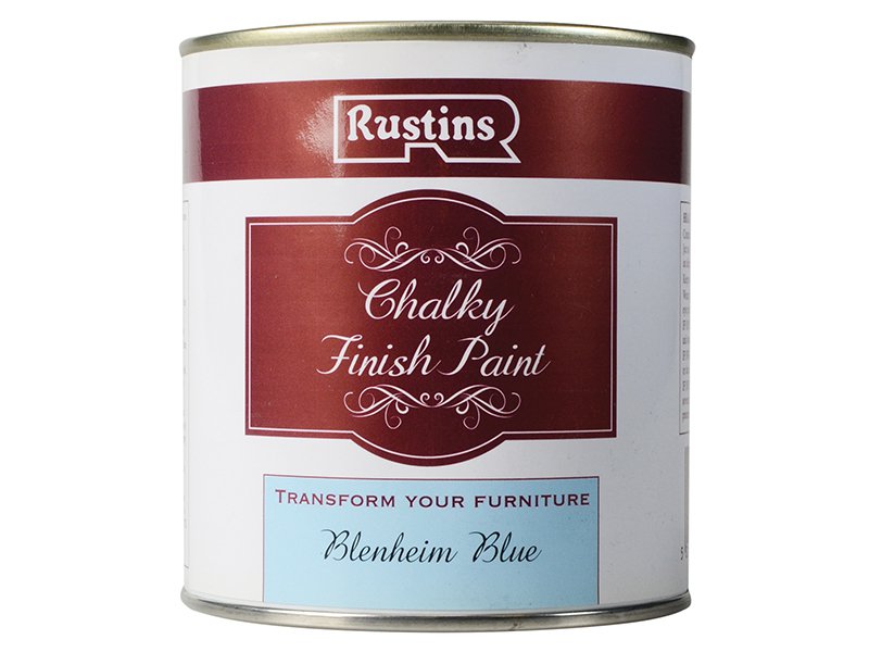 Rustins Chalky Finish Paint Blenheim Blue 500ml Main Image