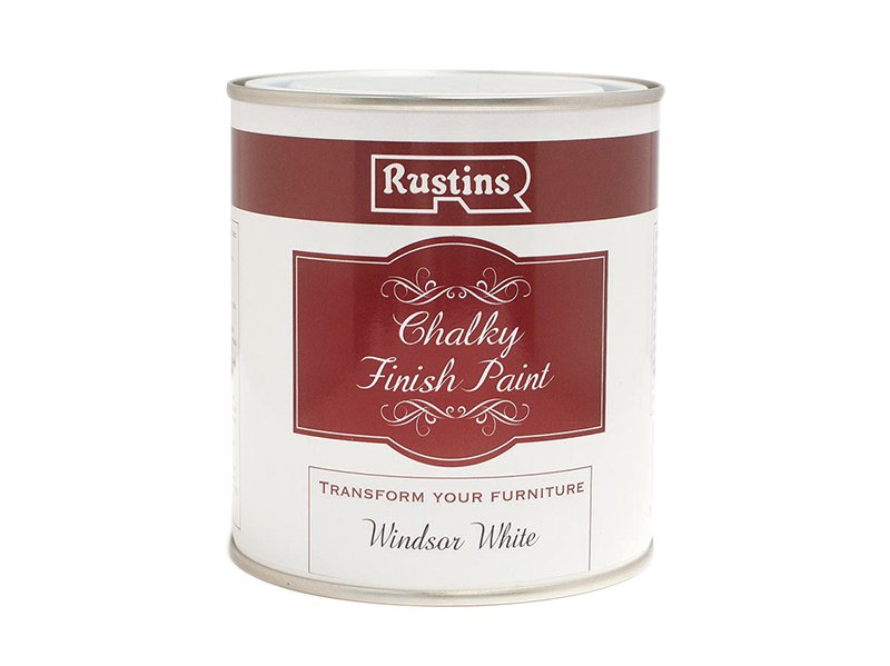 Rustins Chalky Finish Paint Windsor White 250ml Main Image
