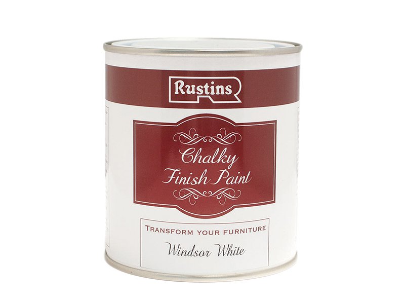 Rustins Chalky Finish Paint Windsor White 500ml Main Image