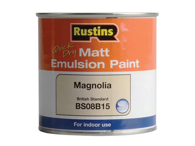 Rustins Quick Dry Matt Emulsion Paint Magnolia 250ml Main Image