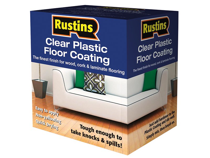 Rustins Plastic Floor Coating Kit Satin 1 Litre Main Image