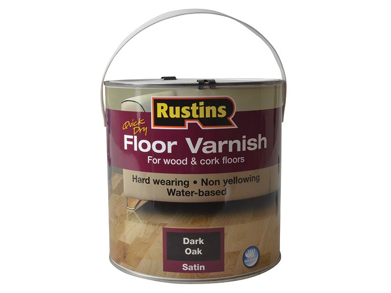 Rustins Quick Dry Coloured Floor Varnish Dark Oak 2.5 Litre Main Image