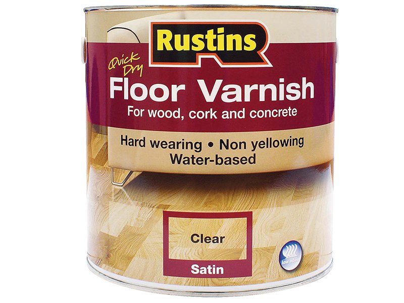 Rustins Quick Dry Floor Varnish Satin 1L Main Image