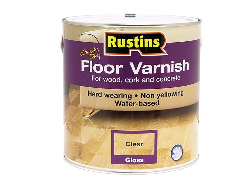 Rustins Quick Dry Floor Varnish Gloss 2.5L Main Image