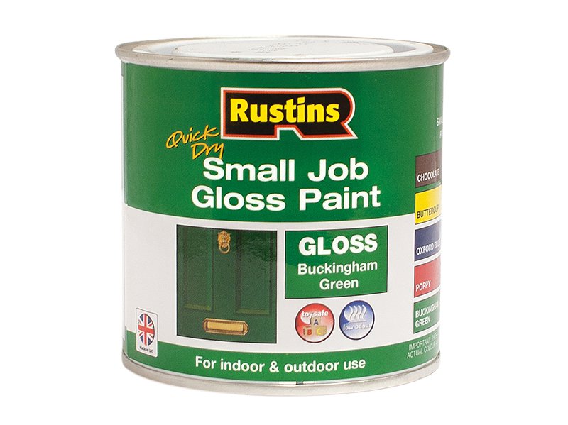 Rustins Quick Dry Small Job Gloss Paint Buckingham Green 250ml Main Image