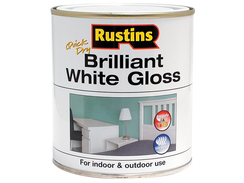 Rustins Quick Dry Brilliant White Gloss 250ml Main Image