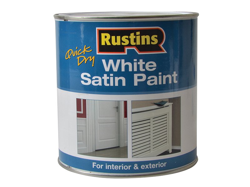 Rustins White Satin Paint 1 Litre Main Image