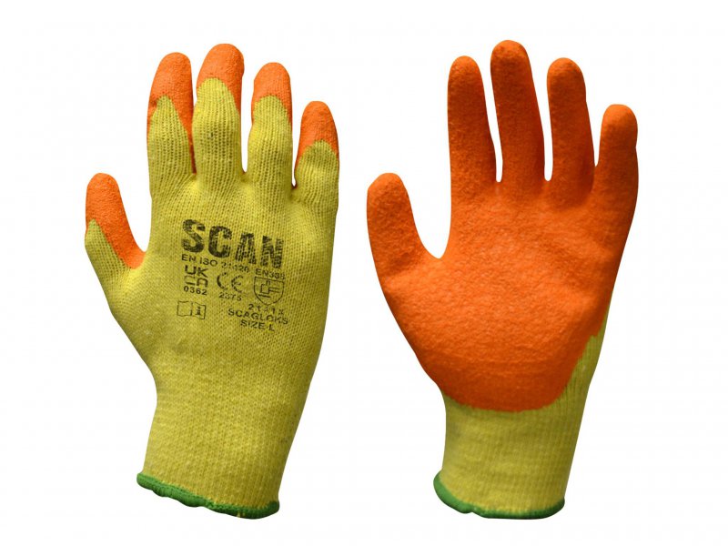 Scan Knit Shell Latex Palm Gloves - Medium (Pack 12) Main Image