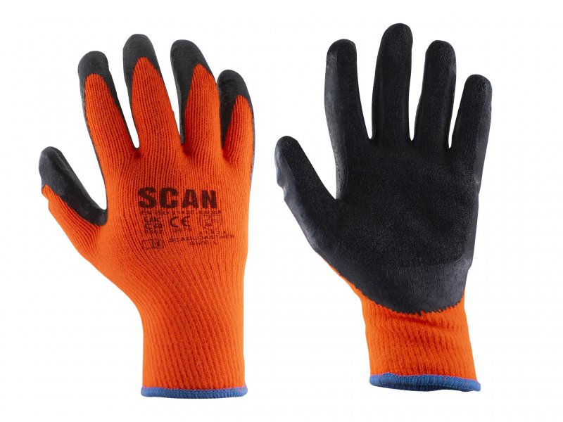 Scan Knitshell Thermal Gloves Orange/Black Main Image