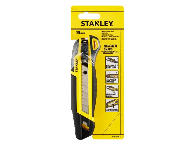 STANLEY Slide Snap-Off Knife with Blade Breaker 18mm