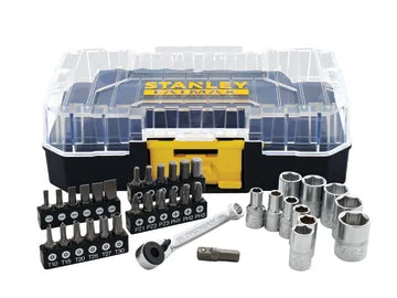 STANLEY Hand Tools FatMax PRO-STACK 1/4in Socket & Bit Set, 37 Piece