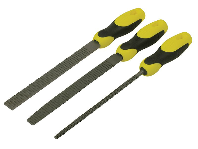 Stanley Rasp Set 3 Piece Round , 1/2 Round, Flat 200mm (8in) Main Image