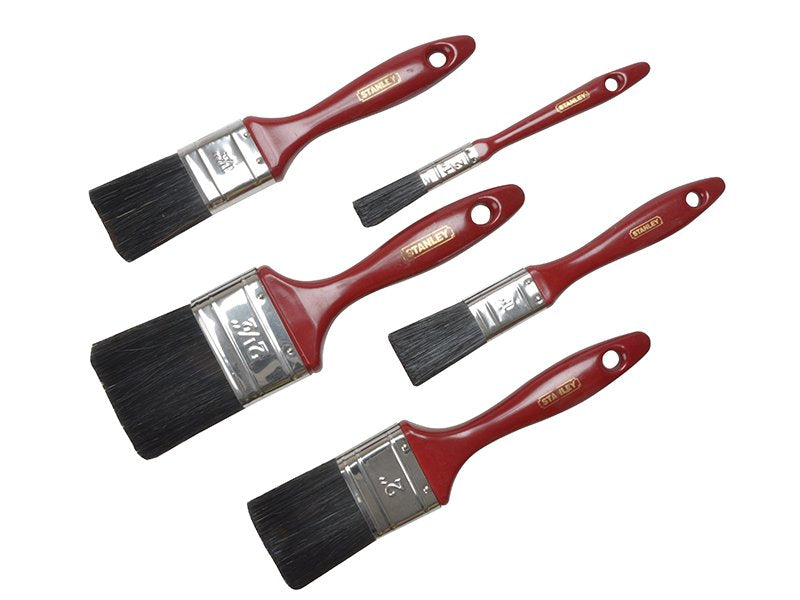 Stanley Decor Paint Brush Set of 5 - 12, 25, 37, 50 + 62mm Main Image