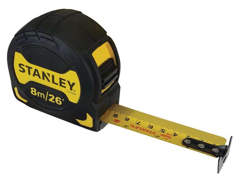 Stanley Tools Grip Pocket Tape 8m/26ft (Width 28mm) Main Image