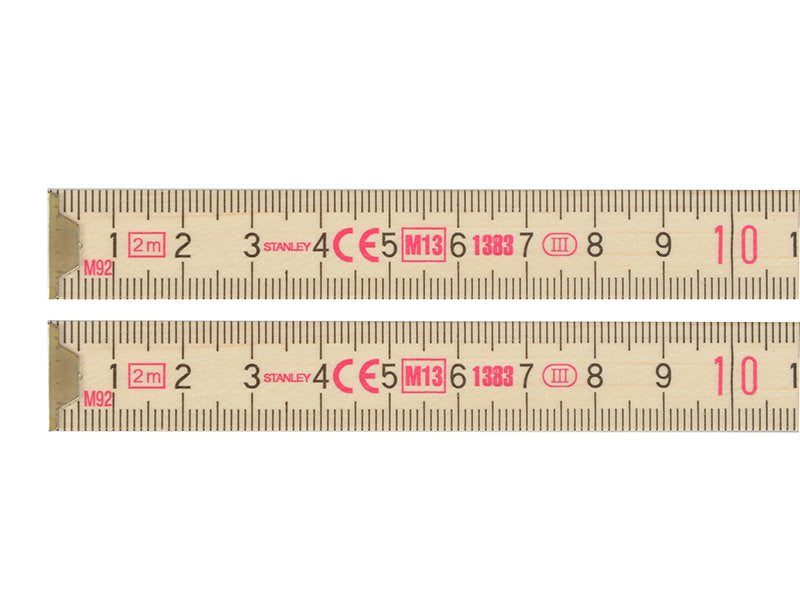 Stanley Wooden Folding Rule 2 Metre Main Image