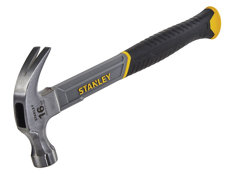 Stanley Tools Curved Claw Hammer Fibreglass Shaft 450g (16oz) Main Image