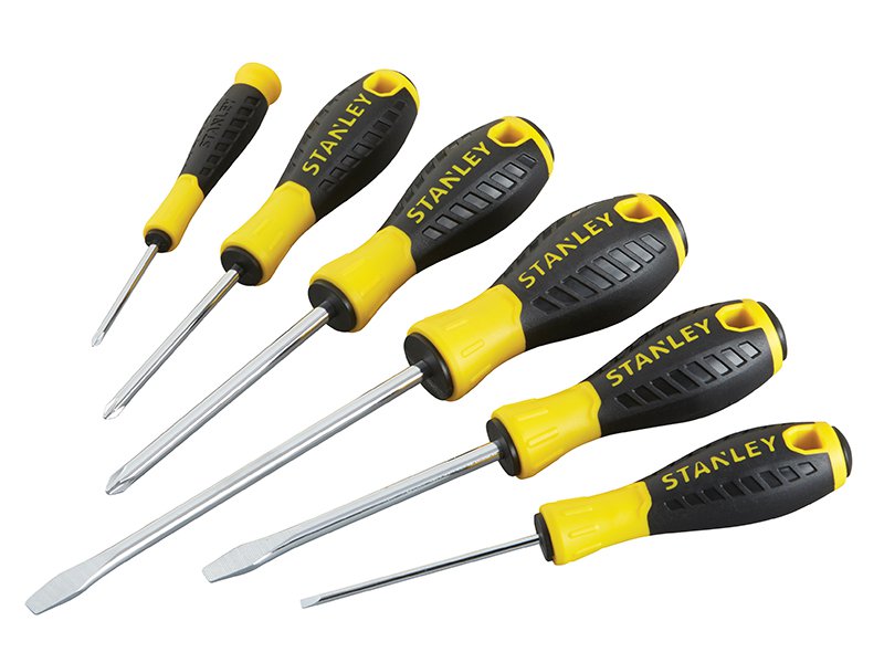 Stanley Tools 0-60-208 Essential Screwdriver Set 6 Piece SL/PH Main Image