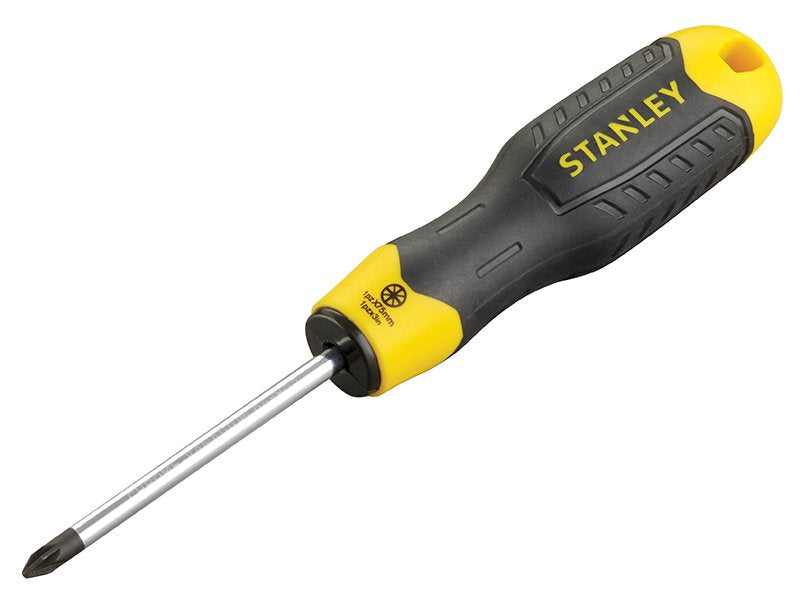 Stanley Cushion Grip Screwdriver Pozi 1pt x 75mm Main Image