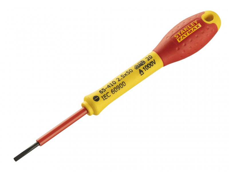 Stanley FatMax Screwdriver Insulated Parallel 2.5mm x 50mm Main Image