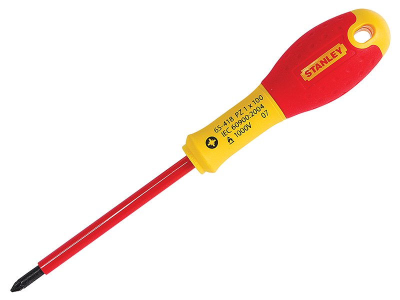 Stanley FatMax Screwdriver Insulated Pozi Pz1 x 100mm Main Image