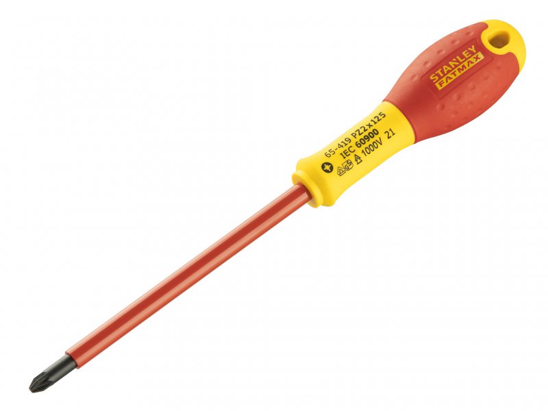 Stanley FatMax Screwdriver Insulated Pozi Pz2 x 125mm Main Image