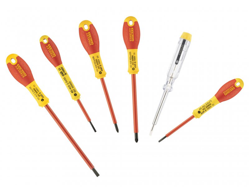 Stanley FatMax Screwdriver Set Insulated Parallel & Pozi 6 Piece Main Image