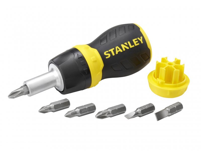 Stanley Multibit Stubby Screwdriver With Bits Main Image