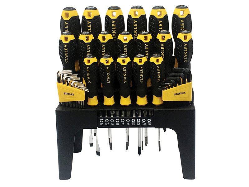 Stanley Tools Screwdriver Set in Rack, 44 Piece SL/PH/PZ/TX Main Image