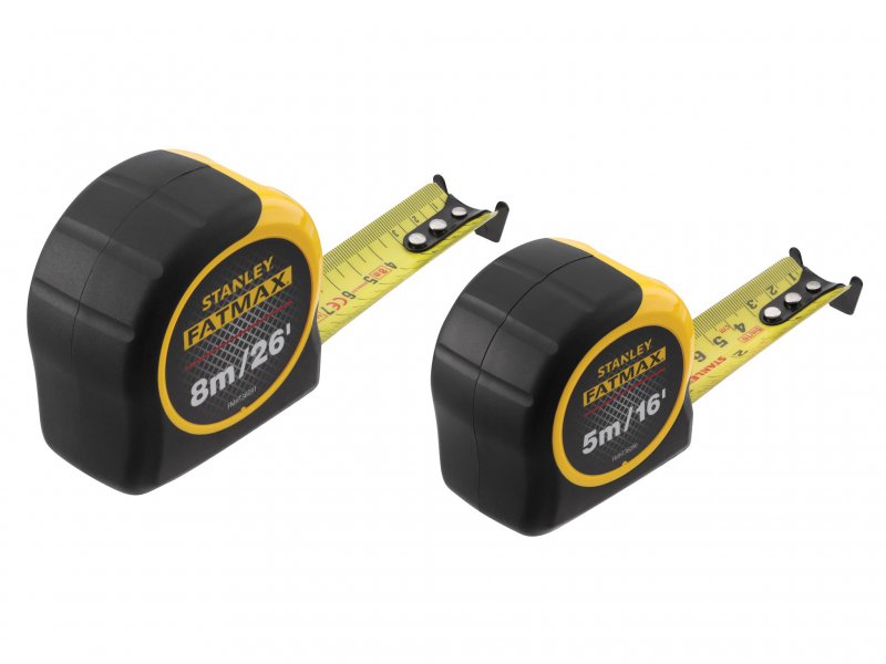 STANLEY® FatMax® Classic Tape Twin Pack 5m/16ft + 8m/26ft (Width 32mm) Main Image