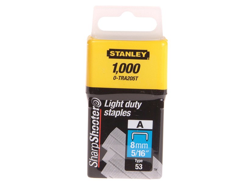 Stanley Light-Duty Staple 8mm (1000) 0-TRA205T Main Image