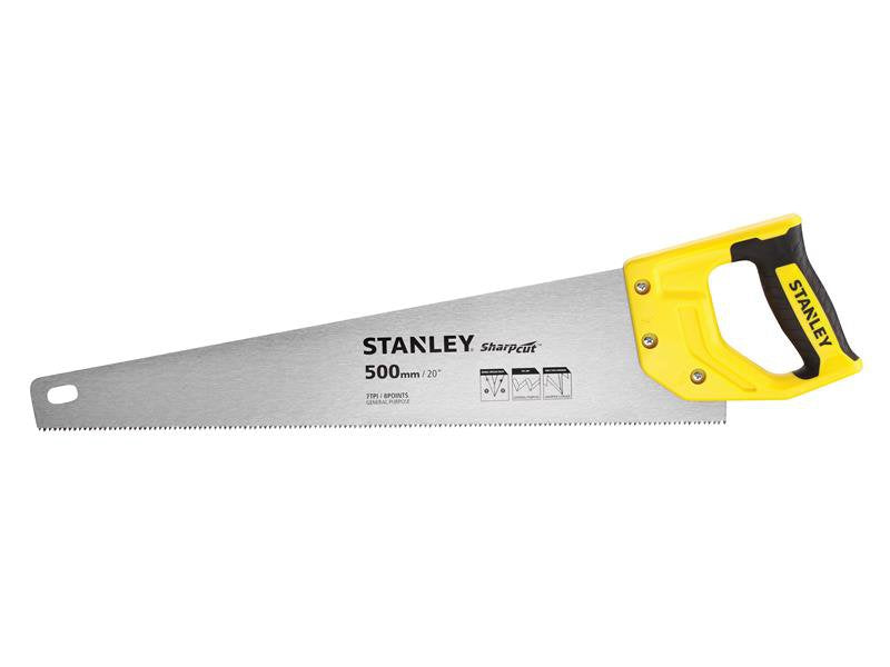 Stanley Tools Sharpcut Handsaw 500mm (20in) 7 TPI Main Image