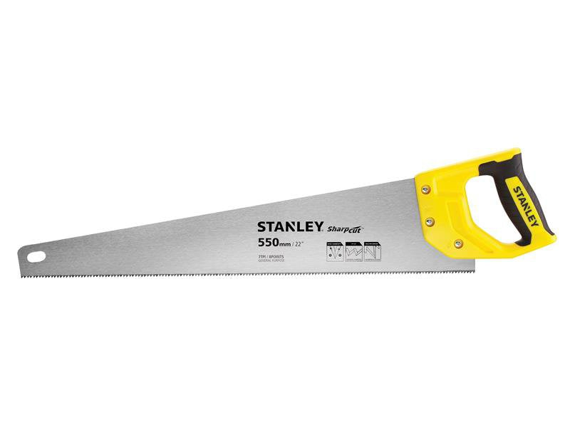 Stanley Tools Sharpcut Handsaw 550mm (22in) 7 TPI Main Image