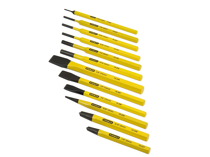 Stanley Punch & Chisel Set 12 Piece Main Image