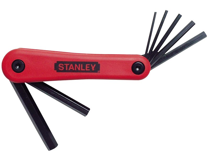 Stanley Folding Hex Key Set 7 Piece Metric (2.5-10mm) Main Image