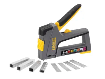 STANLEY FATMAX 6-in-1 Multi-Purpose Plastic Staple and Brad Nail Gun