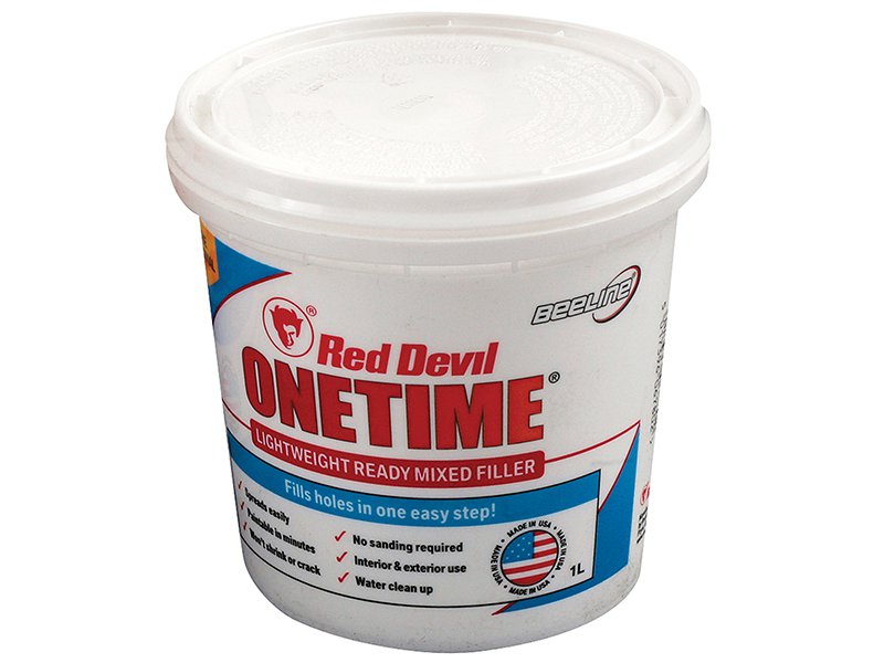 Stanley Tools Red Devil Onetime Filler 1 Litre Main Image