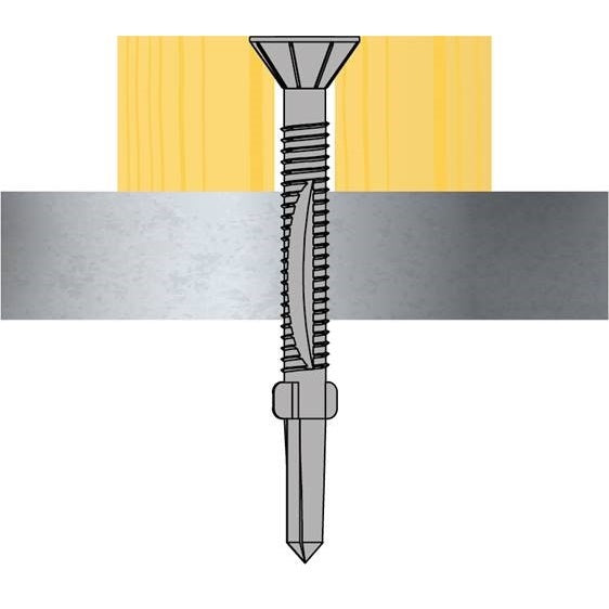 TechFast Roofing Screw - Timber to Steel - Heavy Duty - Box 5.5 x 150mm (50)