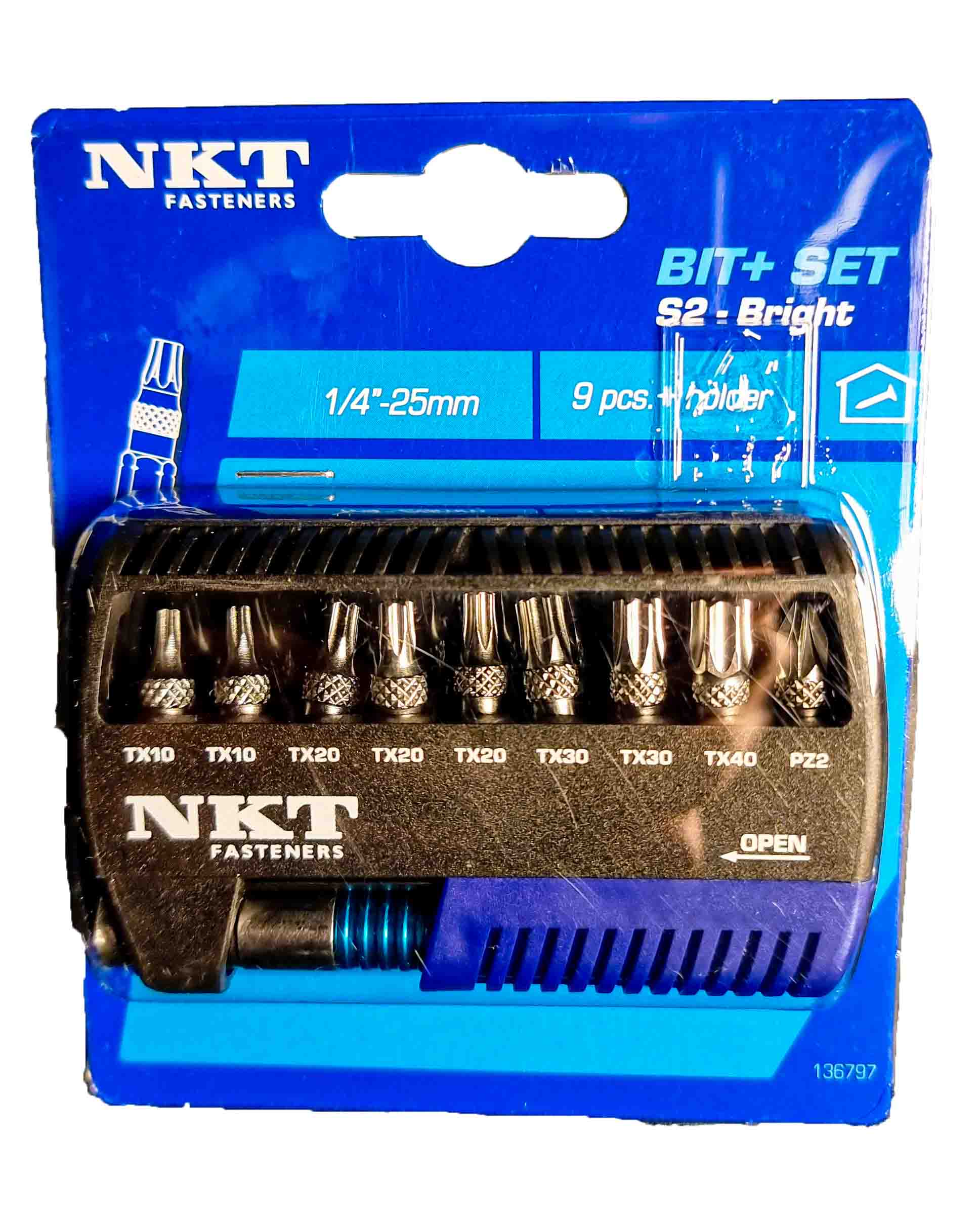 NKT Spun+ TX Driver Bit Assortment Set (9 Pieces)