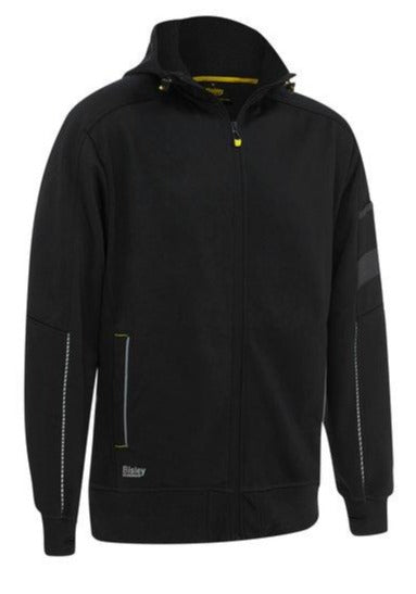Fleece Zip Front Pullover With Sherpa Lining Black (BBLK) 2XL