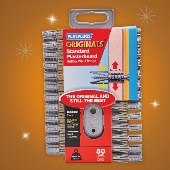 XMS Plasplugs Original Plasterboard Fixings (50)