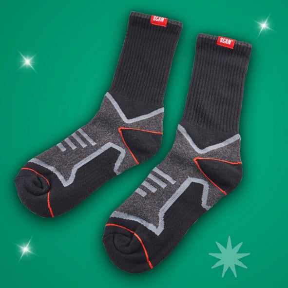 XMS Scan Work Socks Twin Pack