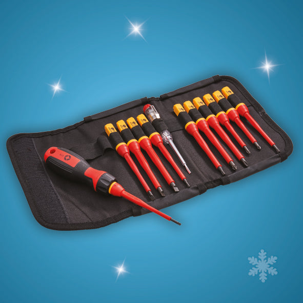 XMS Faithfull 13 Piece Quick Change VDE Screwdriver Set