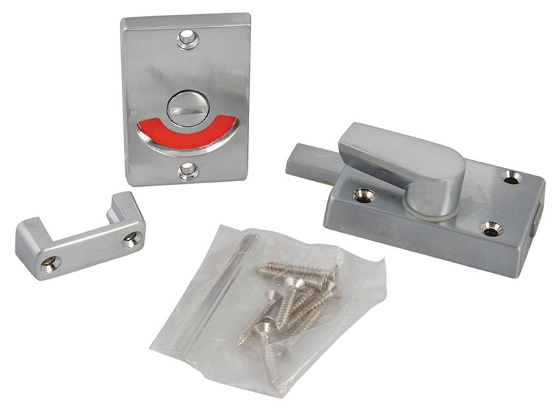 Yale Locks Indicator Bolt for Bathrooms or W.C Doors Satin Chrome P127 Main Image