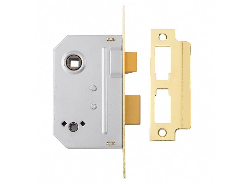 Yale Locks PM236 Bathroom 2 Lever Sash Lock 67mm 2.5in Polished Brass Main Image