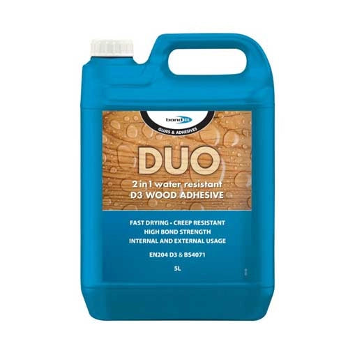 Bond It Duo 2 In 1 Wood Glue - White - 5L