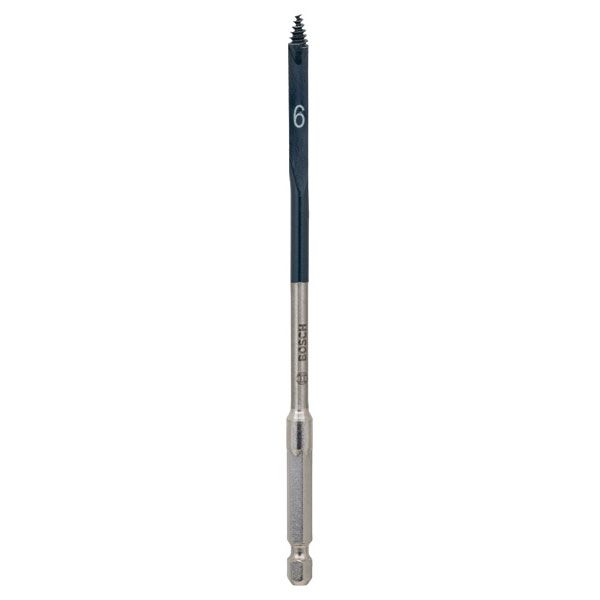 Bosch Self Cut Speed Flat Drill Bit Hex Shank - 6mm X 152mm