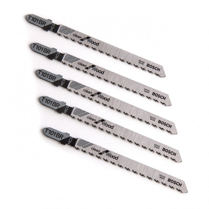 BOSCH T101BR Jigsaw Blades - For Wood Pack Of 5