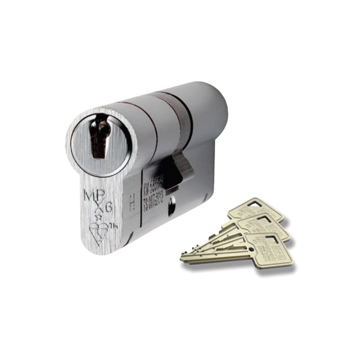 Eurospec CYA712110SC Satin Chrome Lock - 110mm High Security Euro Double Cylinder 110-55/55mm